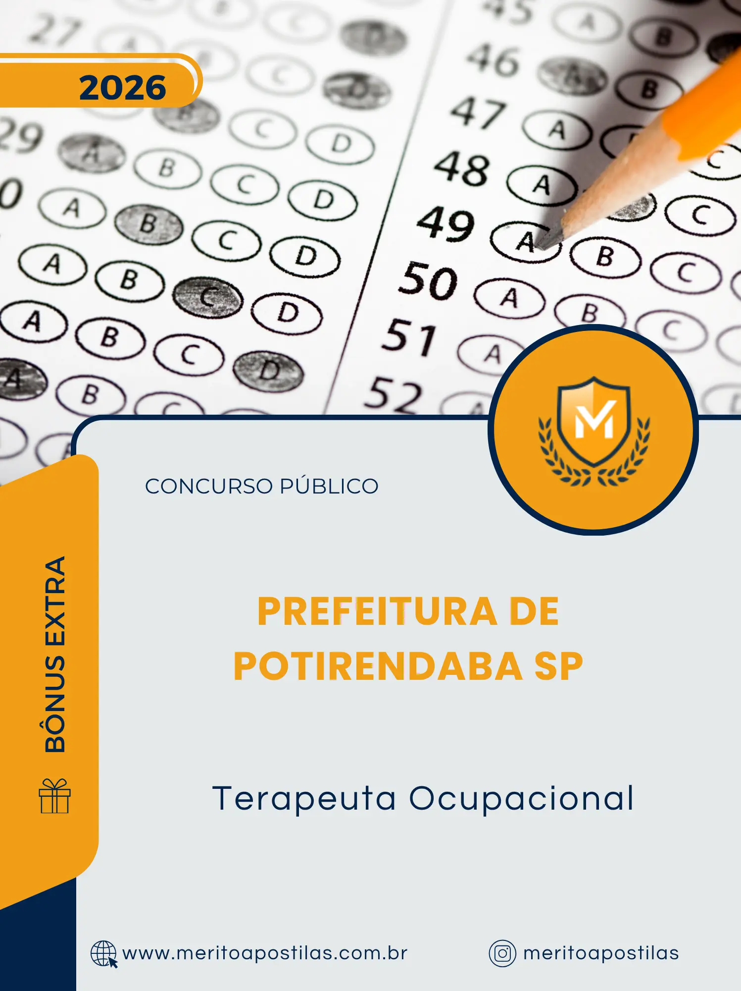 Apostila Terapeuta Ocupacional Prefeitura de Potirendaba SP 2026
