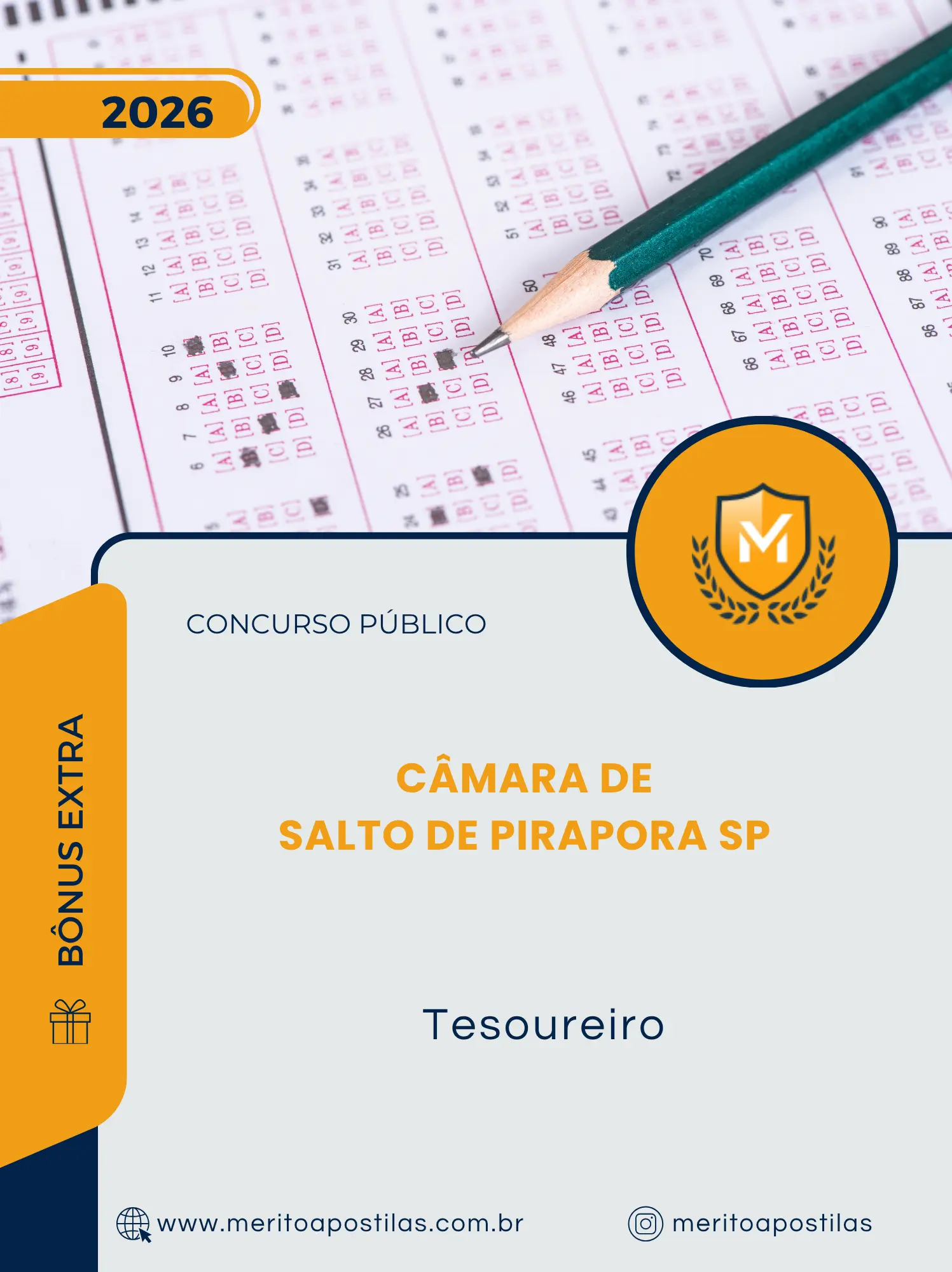 Apostila Tesoureiro Câmara de Salto de Pirapora SP 2026