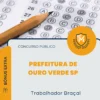 Apostila Trabalhador Braçal Prefeitura de Ouro Verde SP 2026