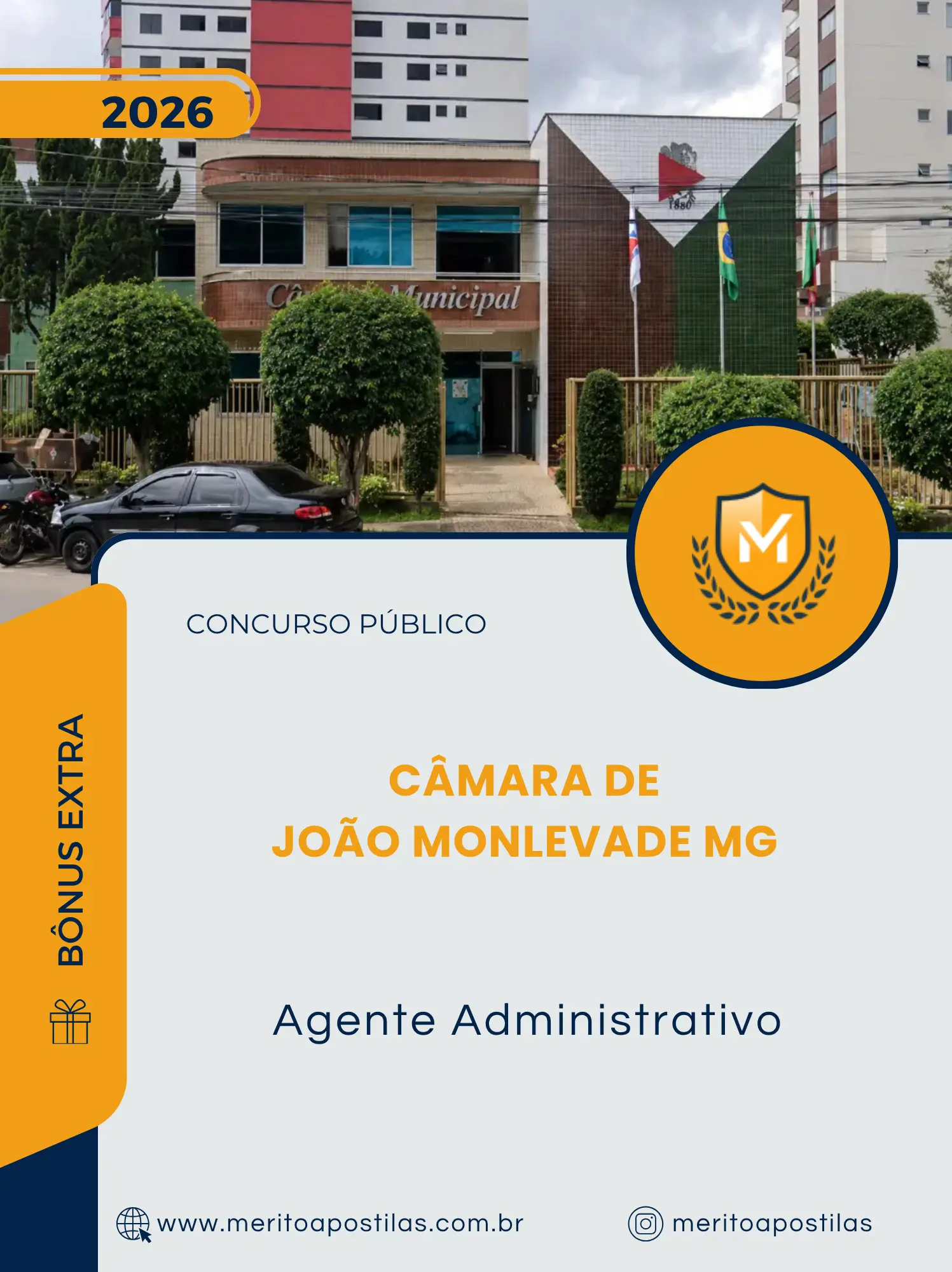 Apostila Agente Administrativo Câmara de João Monlevade MG 2026
