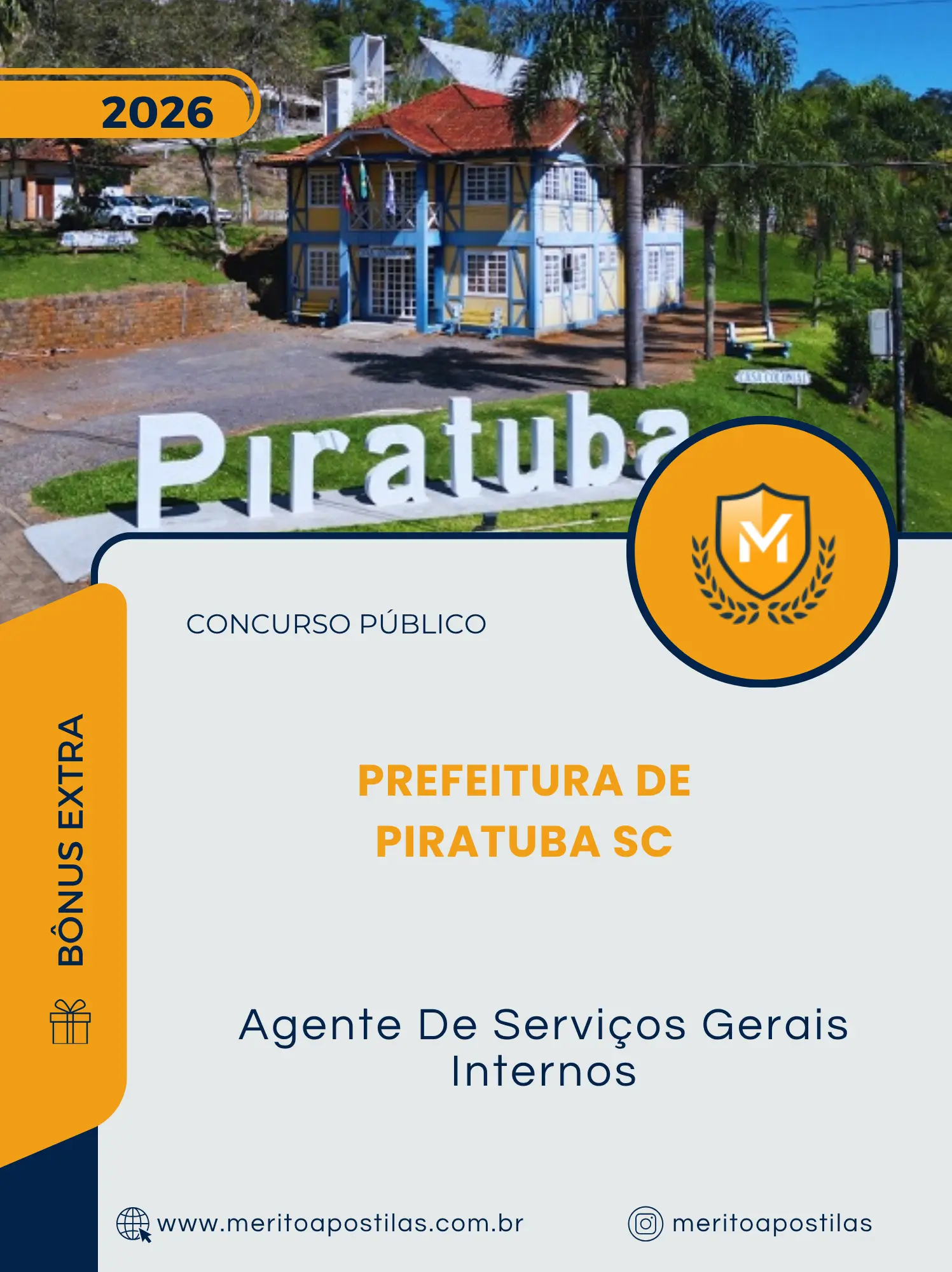 Apostila Agente De Serviços Gerais Internos Prefeitura de Piratuba SC 2026
