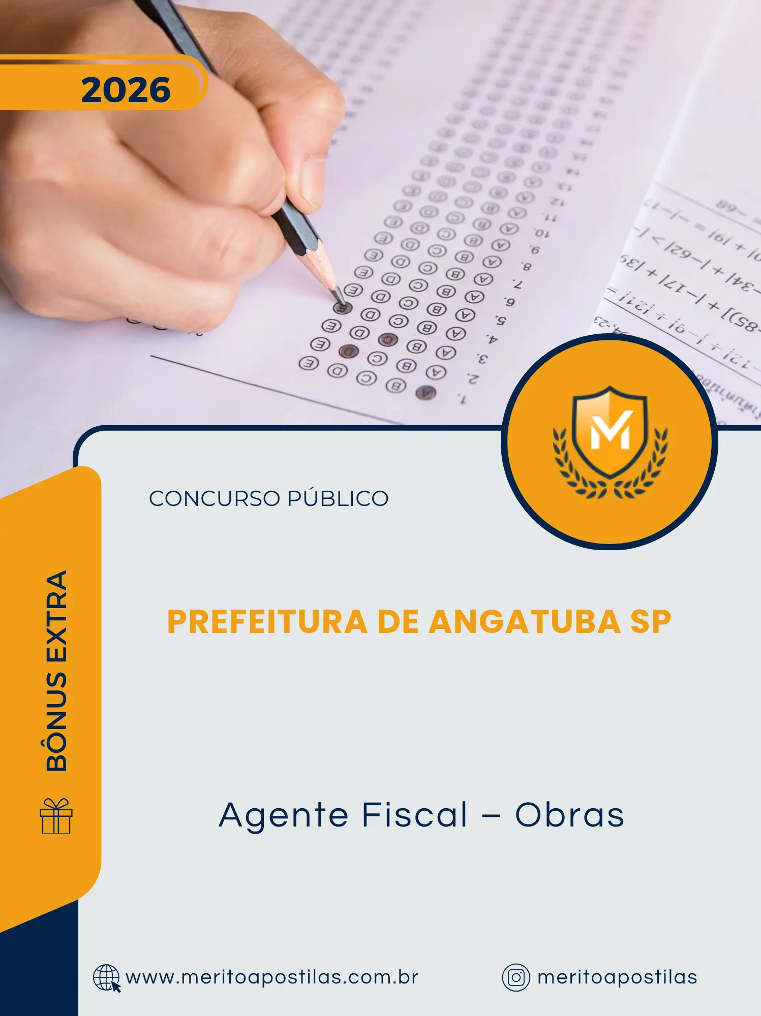 Apostila Agente Fiscal Obras Prefeitura de Angatuba SP 2026