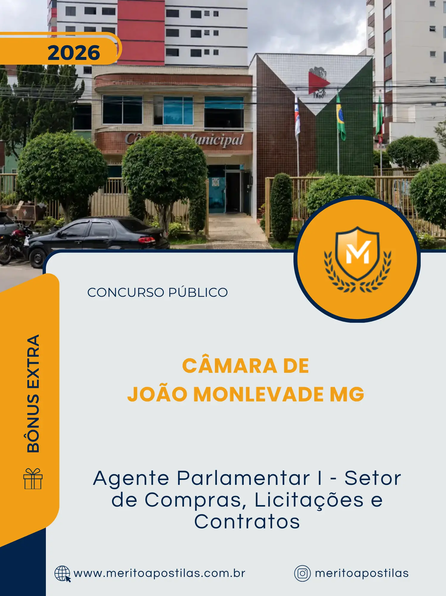 Apostila Agente Parlamentar I Setor de Compras Licitações e Contratos Câmara de João Monlevade MG 2026