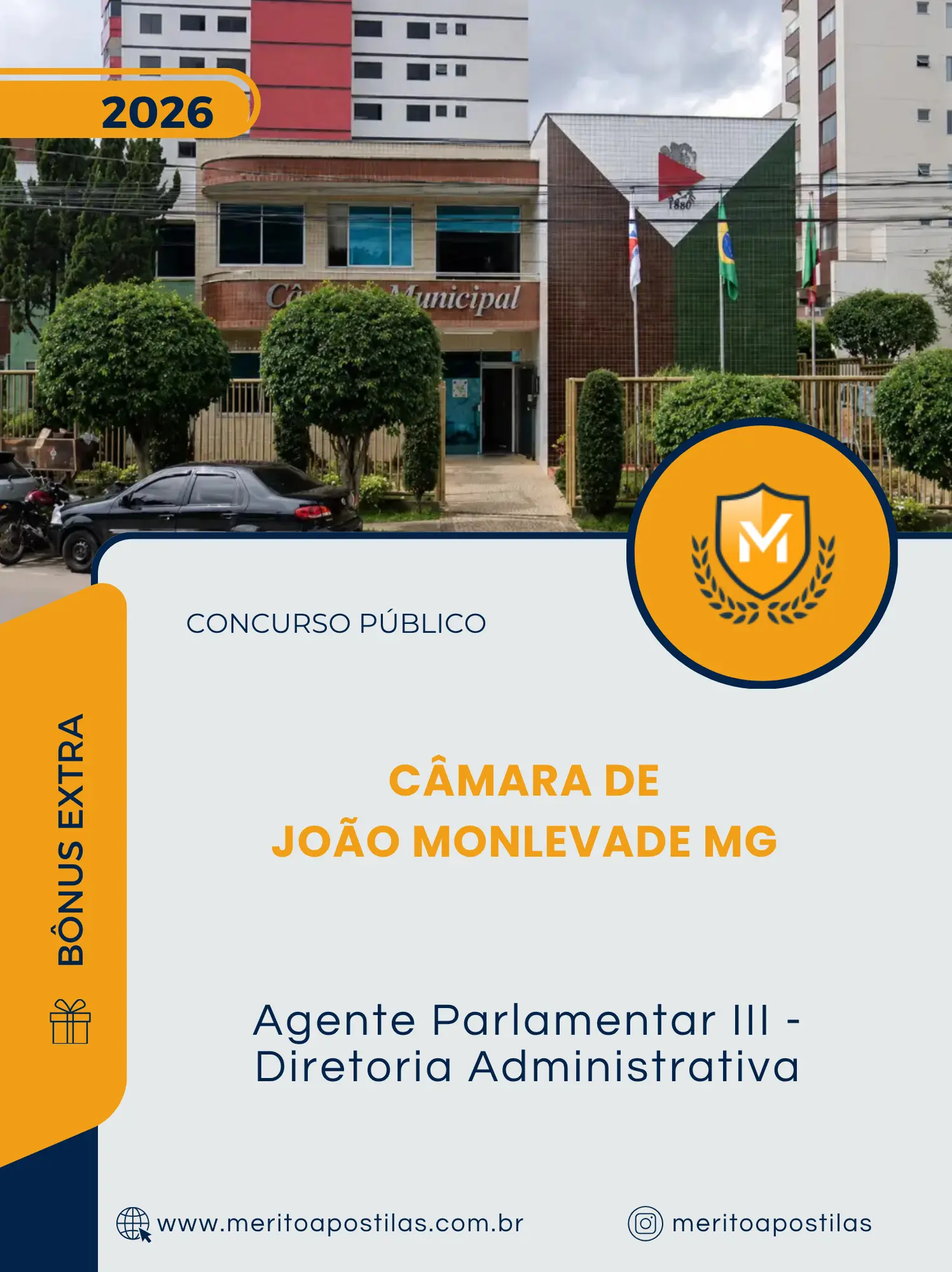 Apostila Agente Parlamentar III Diretoria Administrativa Câmara de João Monlevade MG 2026