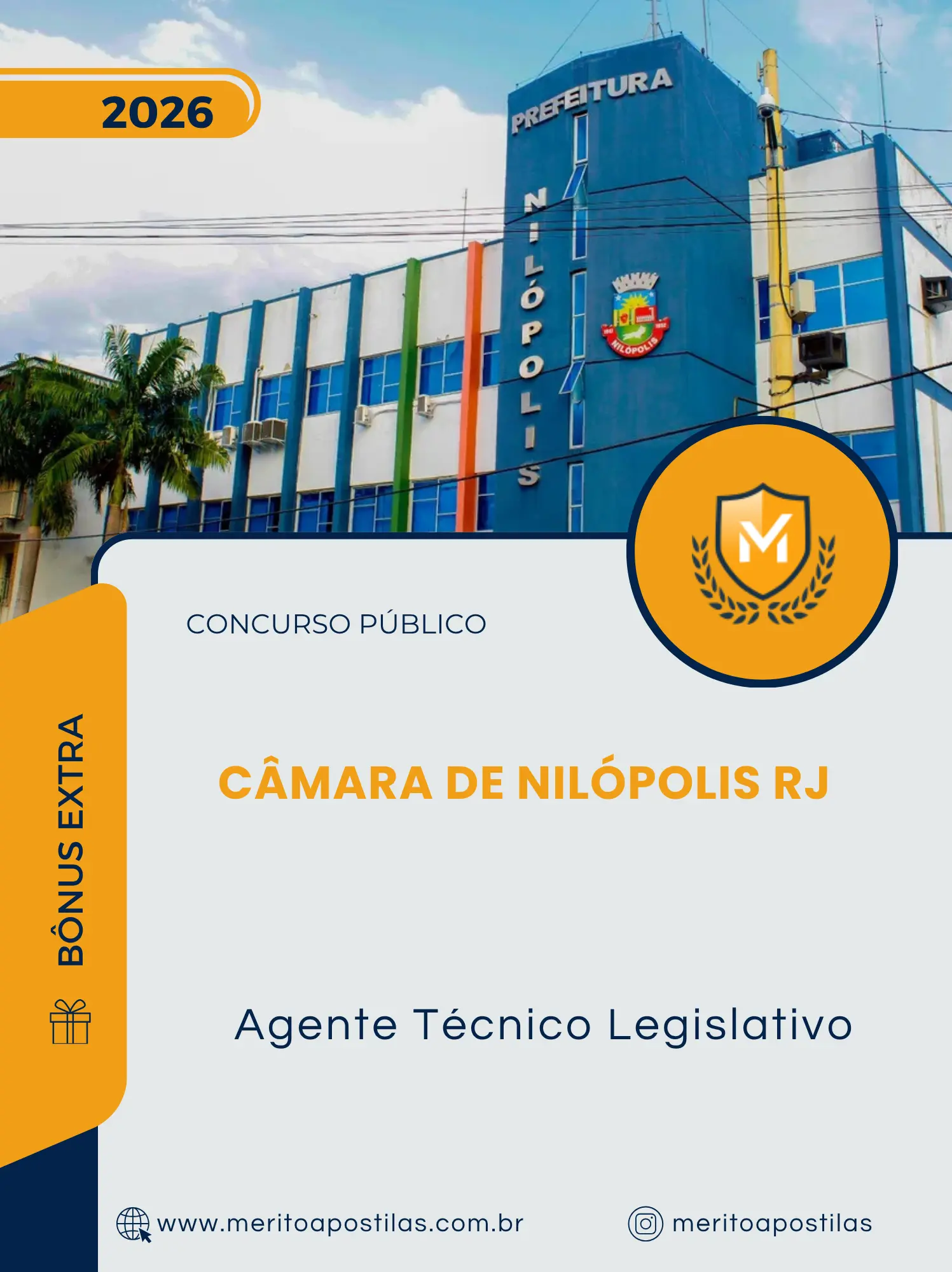 Apostila Agente Técnico Legislativo Câmara de Nilópolis RJ 2026