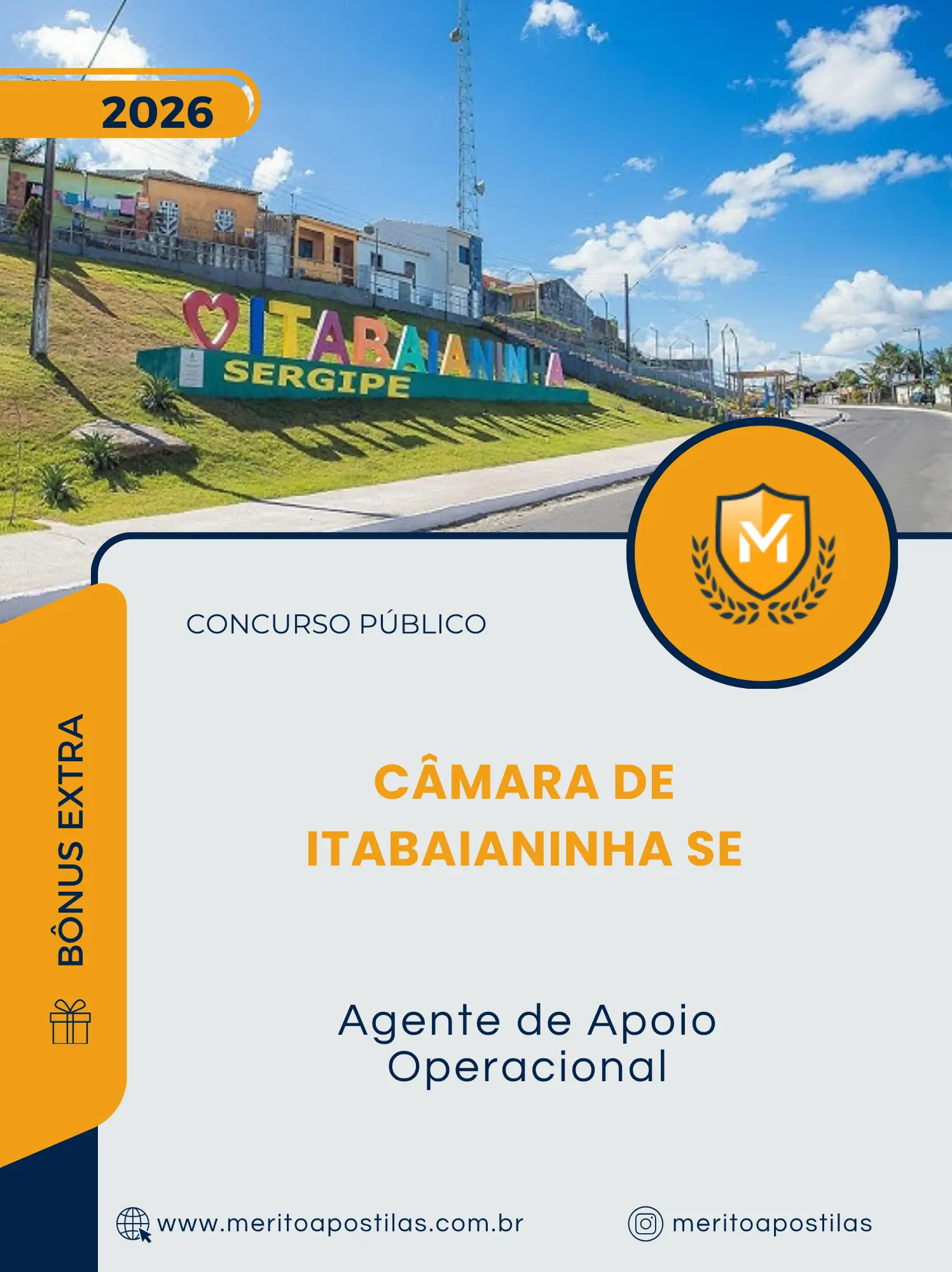 Apostila Agente de Apoio Operacional Câmara de Itabaianinha SE 2026