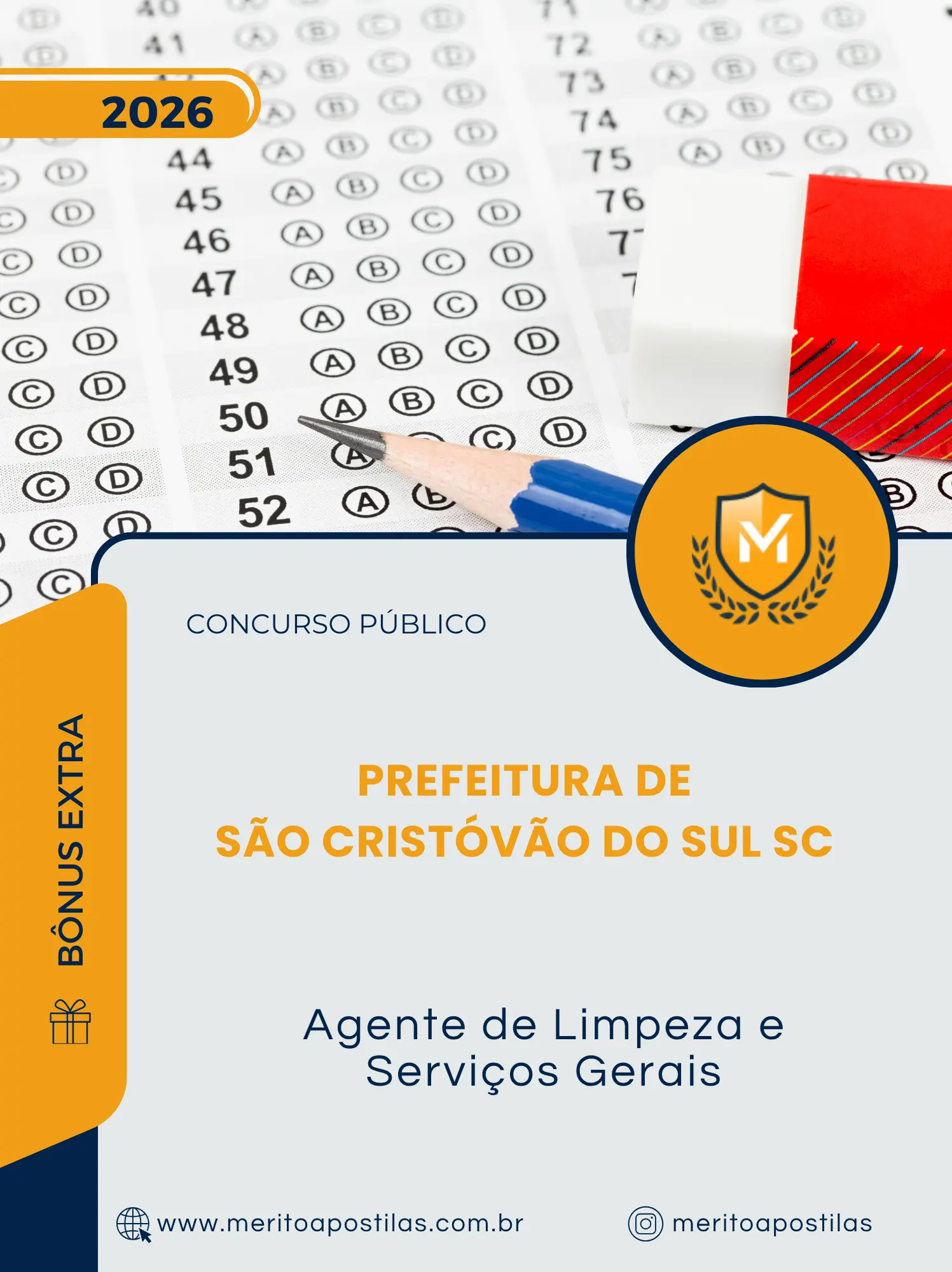 Apostila Agente de Limpeza e Serviços Gerais Prefeitura de São Cristóvão do Sul SC 2026