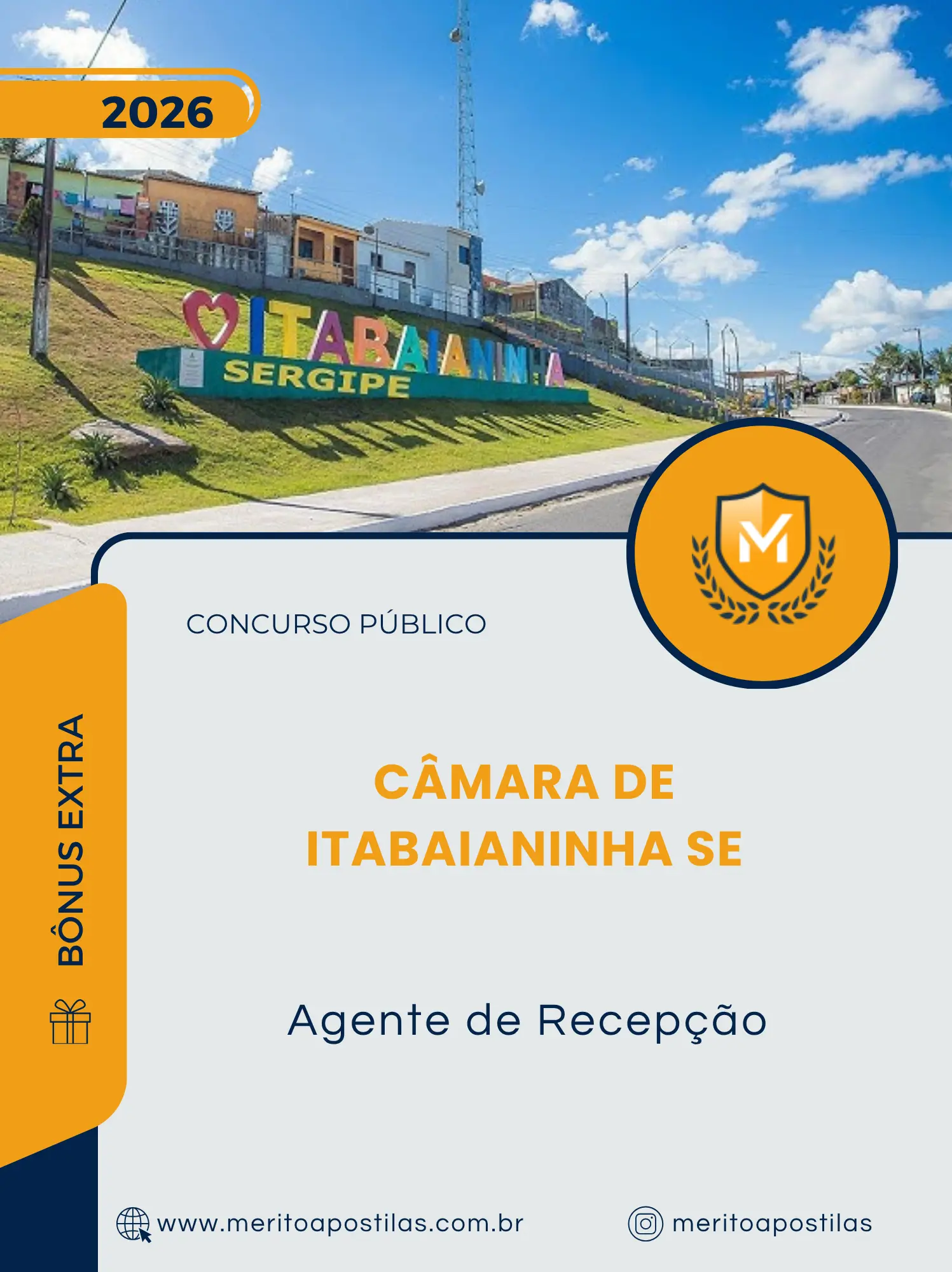 Apostila Agente de Recepção Câmara de Itabaianinha SE 2026