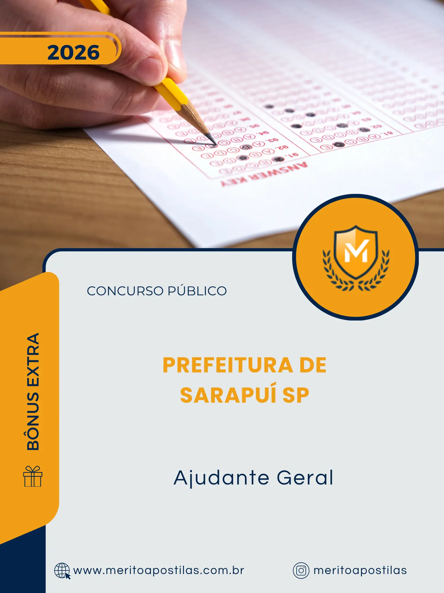 Apostila Ajudante Geral Prefeitura de Sarapuí SP 2026