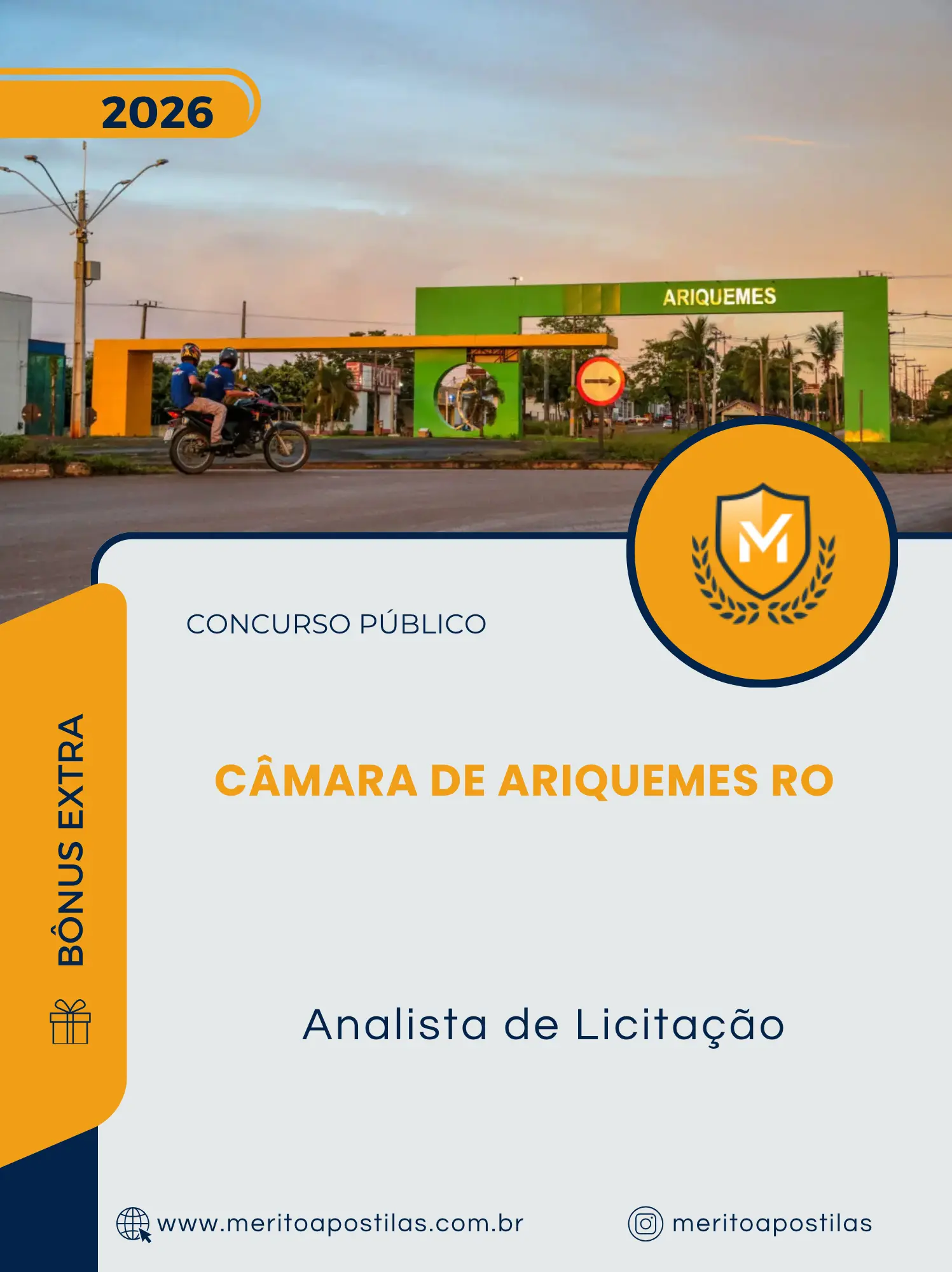 Apostila Analista de Licitação Câmara de Ariquemes RO 2026