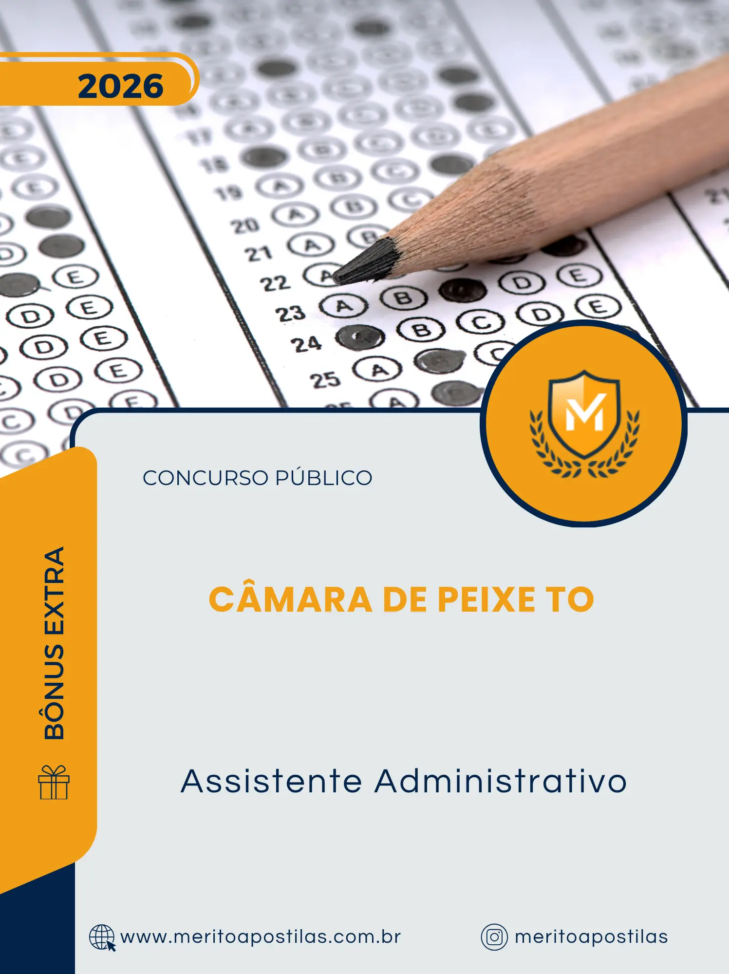 Apostila Assistente Administrativo Câmara de Peixe TO 2026