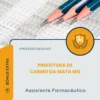 Apostila Assistente Farmacêutico Prefeitura de Carmo da Mata MG 2026