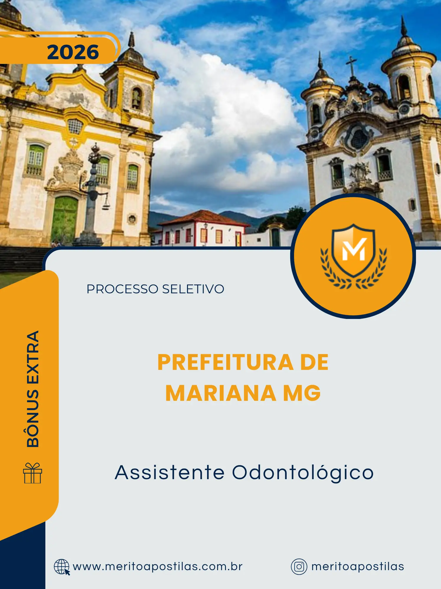 Apostila Assistente Odontológico Prefeitura de Mariana MG 2026