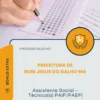 Apostila Assistente Social Técnico(a) PAIF PAEFI Prefeitura de Bom Jesus do Galho MG 2026