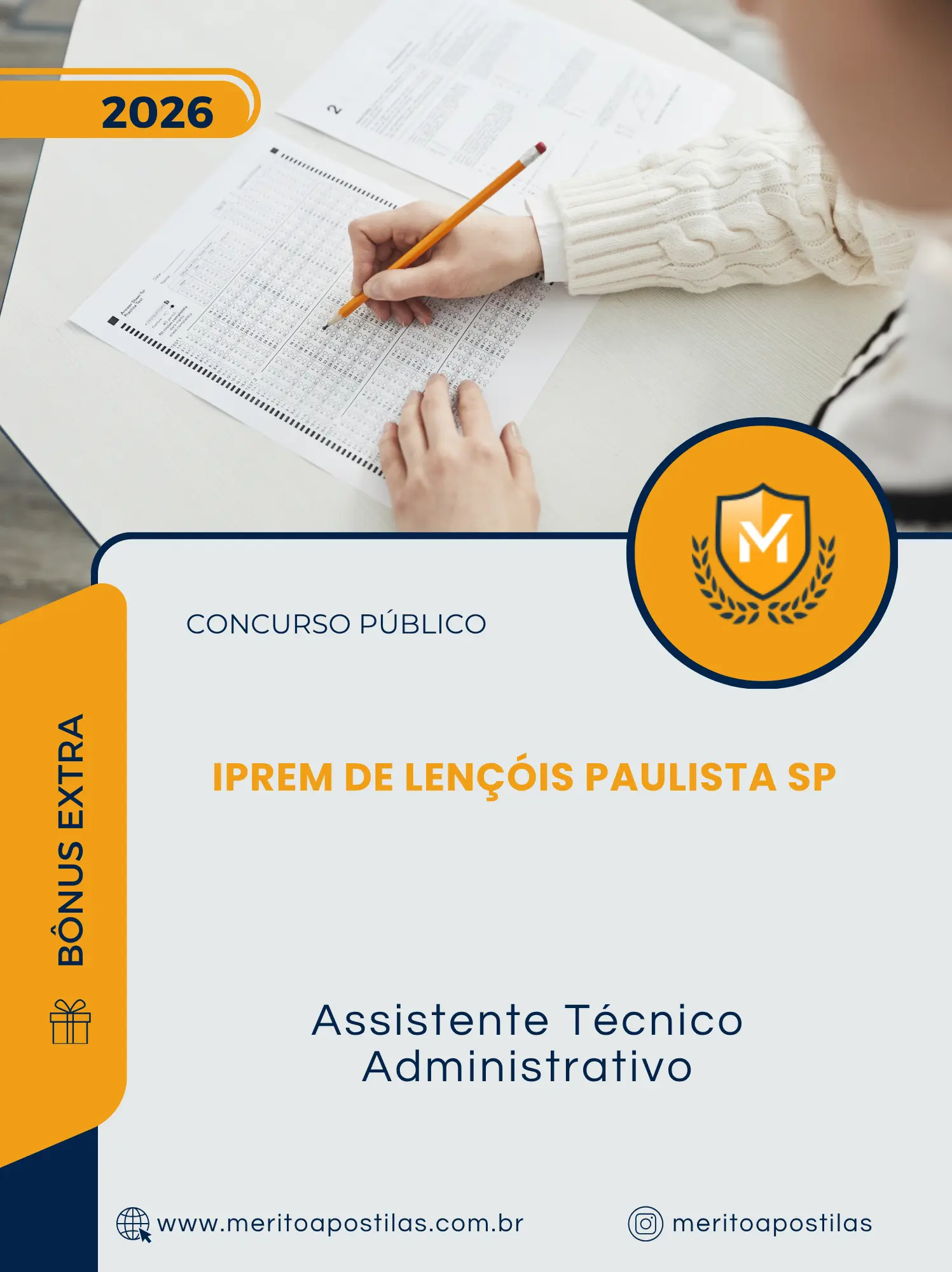 Apostila Assistente Técnico Administrativo Concurso Público IPREM de Lençóis Paulista SP 2026
