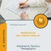 Apostila Assistente Técnico Pedagógico Prefeitura de São José do Cedro SC 2026