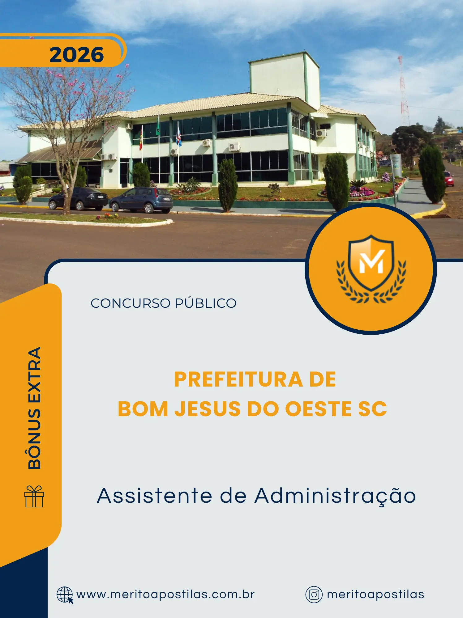 Apostila Assistente de Administração Prefeitura de Bom Jesus do Oeste SC 2026