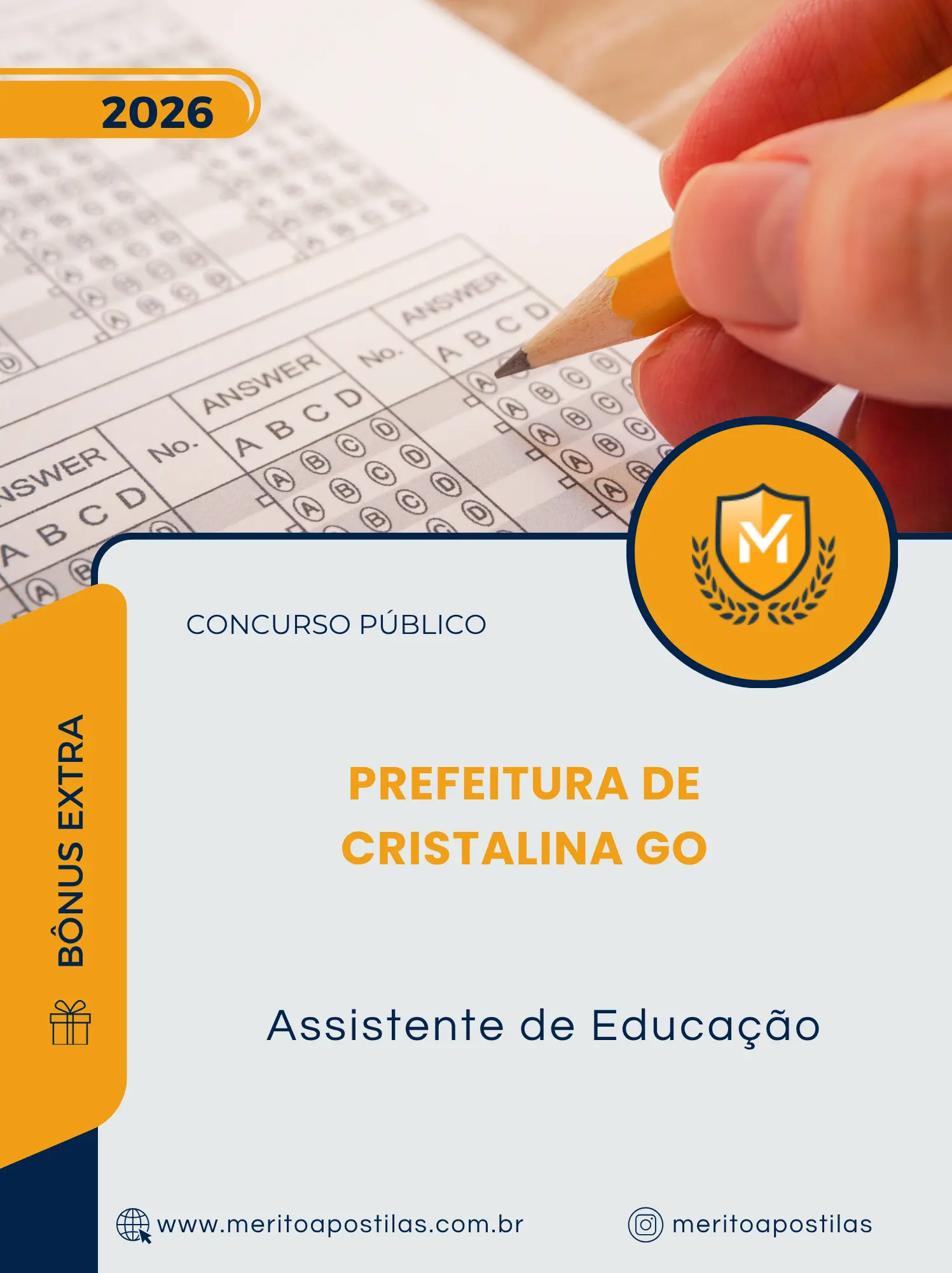 Apostila Assistente de Educação Prefeitura de Cristalina GO 2026
