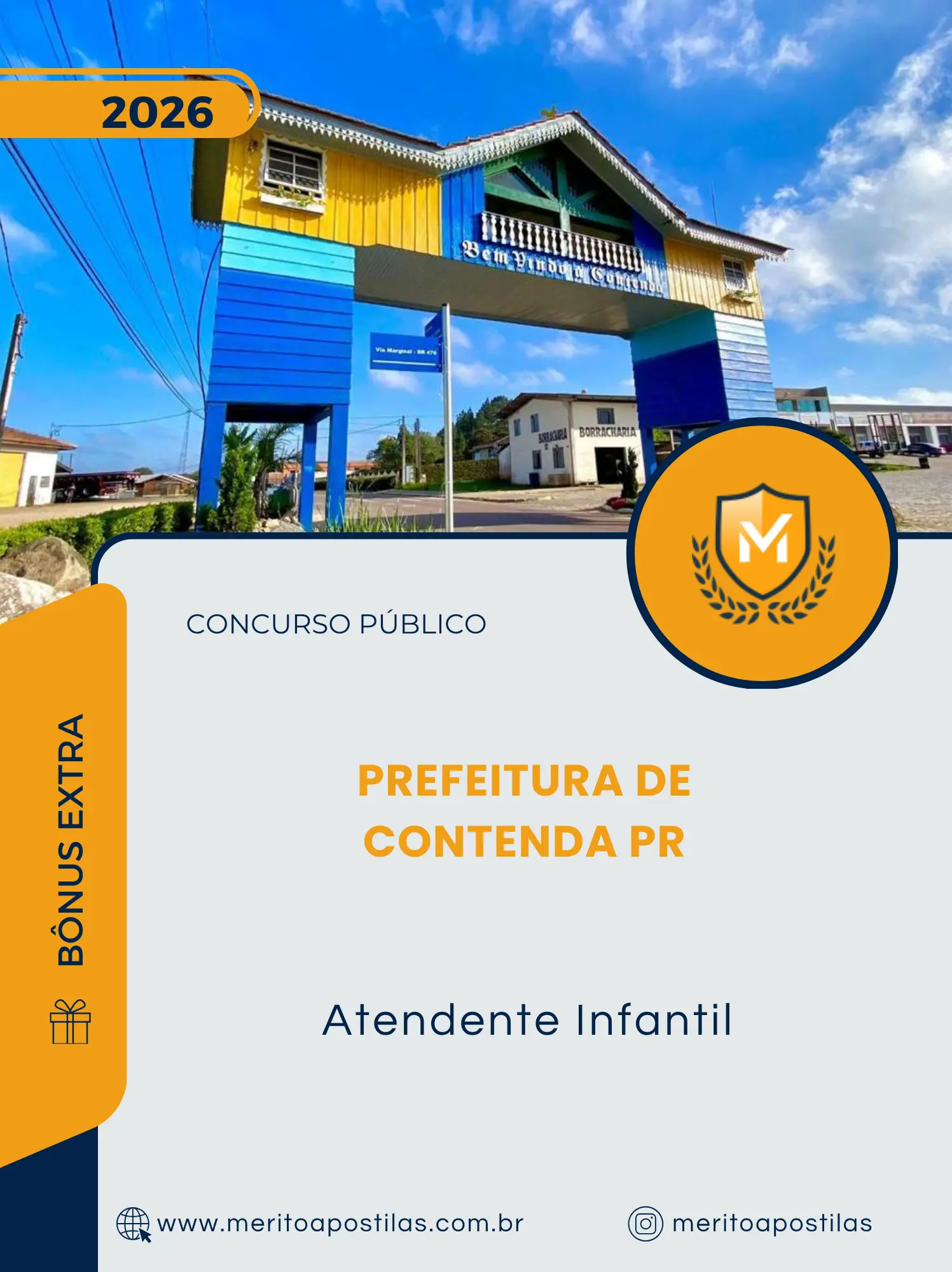 Apostila Atendente Infantil Prefeitura de Contenda PR 2026