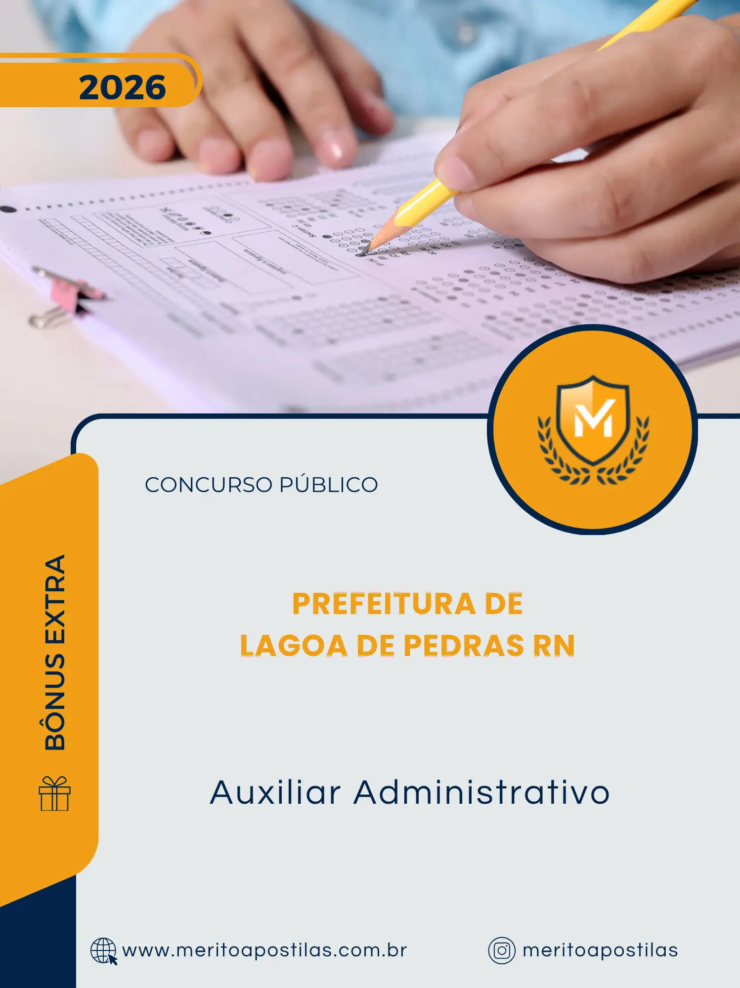 Apostila Auxiliar Administrativo Prefeitura de Lagoa de Pedras RN 2026