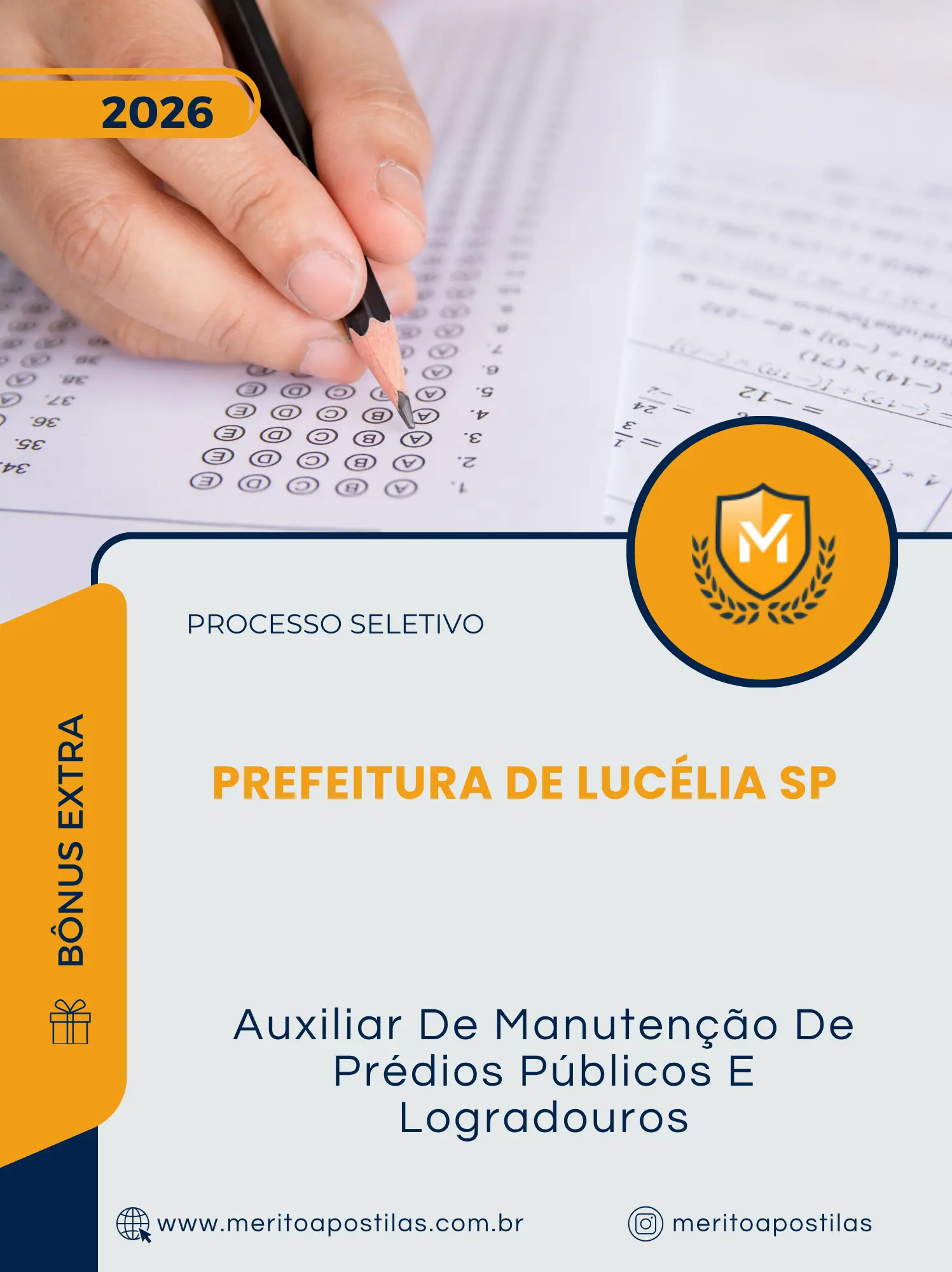Apostila Auxiliar De Manutenção De Prédios Públicos E Logradouros Prefeitura de Lucélia SP 2026