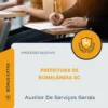 Apostila Auxiliar De Serviços Gerais Prefeitura de Romelândia SC 2026
