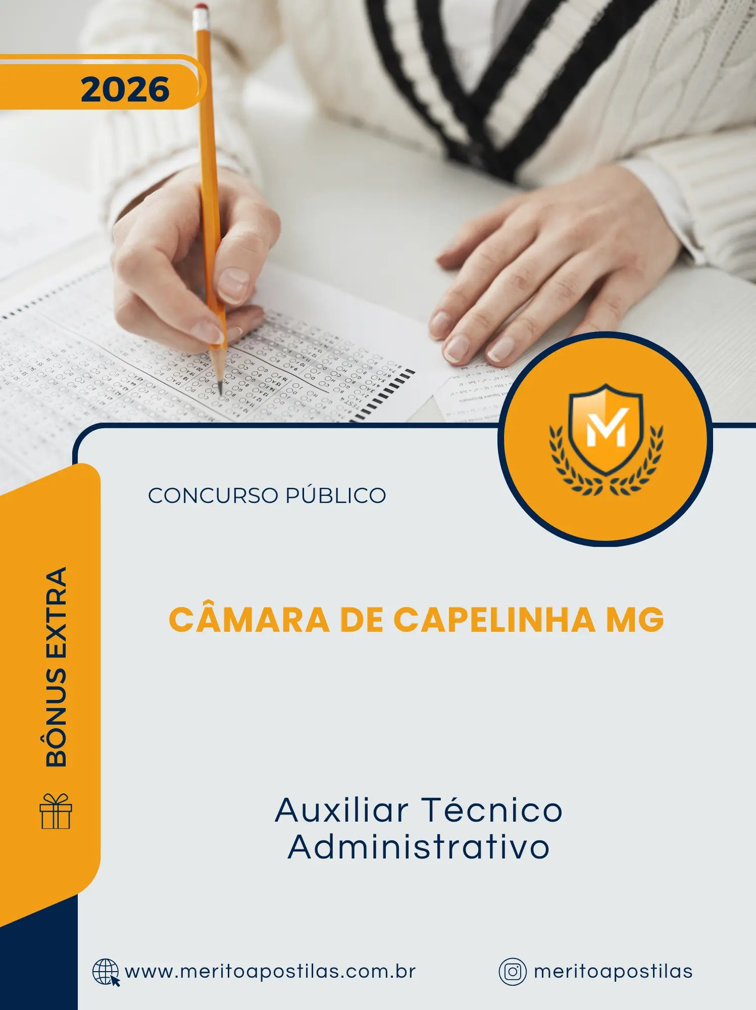 Apostila Auxiliar Técnico Administrativo Câmara de Capelinha MG 2026