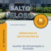 Apostila Auxiliar de Alimentação e Nutrição Prefeitura de Salto Veloso SC 2026