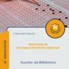 Apostila Auxiliar de Biblioteca Prefeitura de São Sebastião do Rio Verde MG 2026