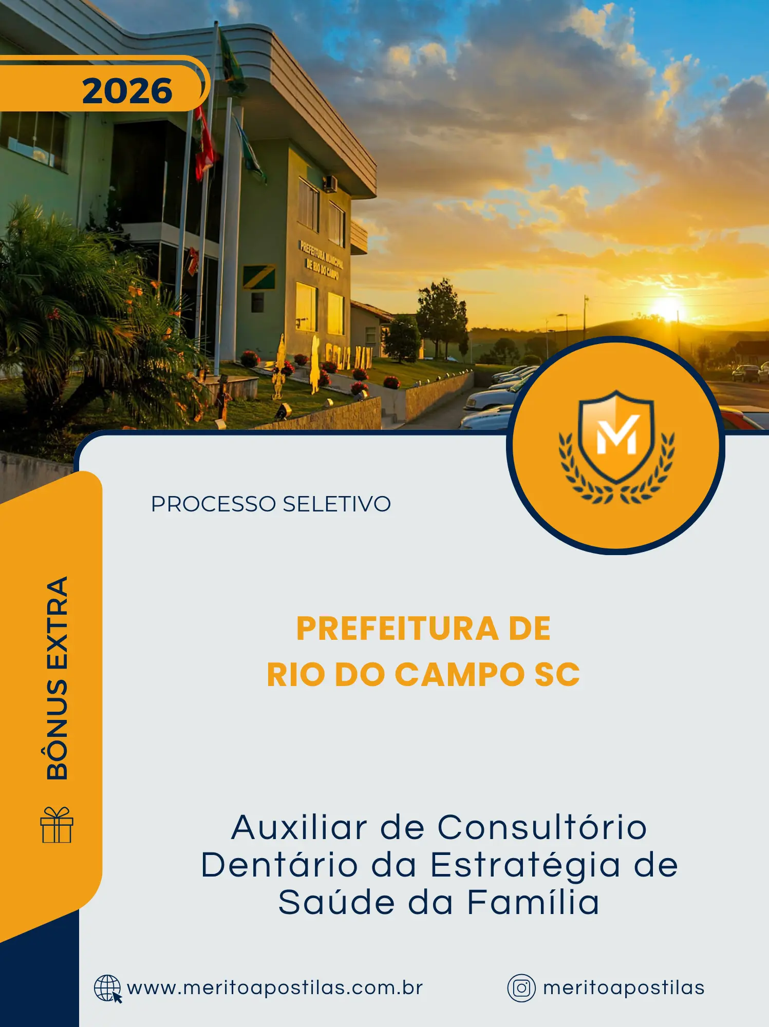Apostila Auxiliar de Consultório Dentário da Estratégia de Saúde da Família Prefeitura de Rio do Campo SC 2026