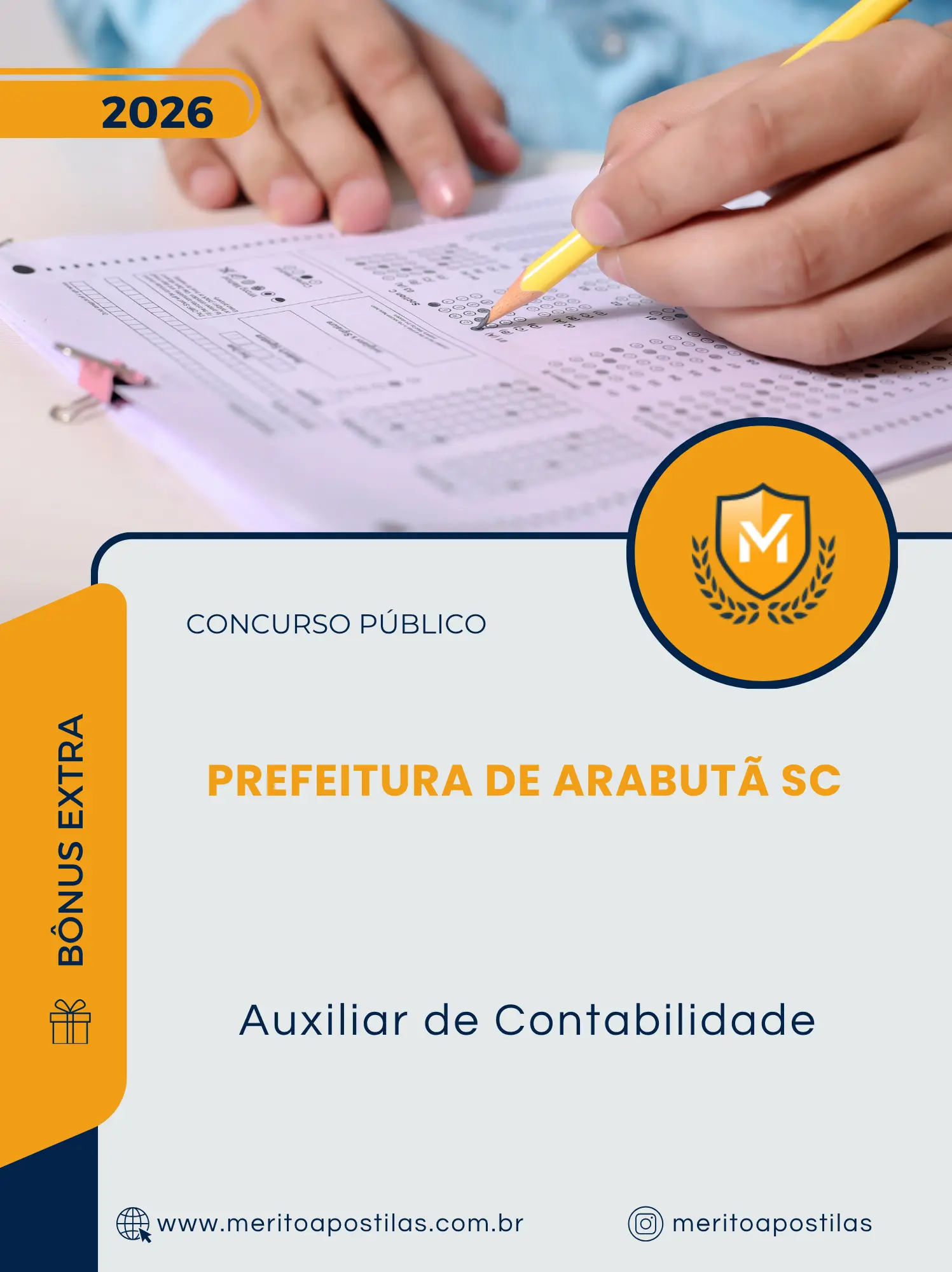 Apostila Auxiliar de Contabilidade Prefeitura de Arabutã SC 2026