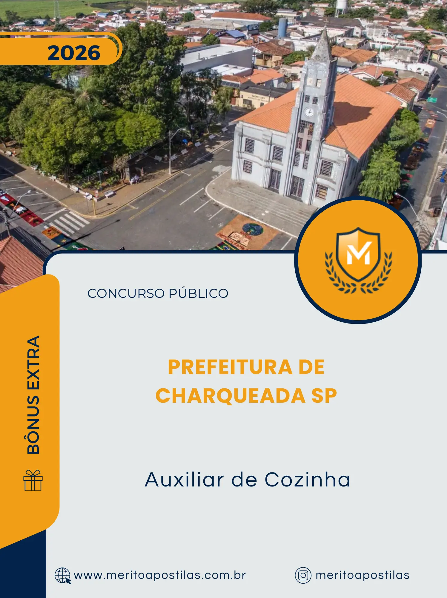 Apostila Auxiliar de Cozinha Prefeitura de Charqueada SP 2026