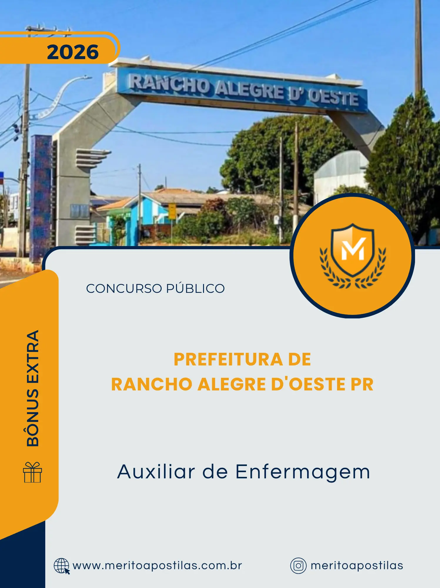Apostila Auxiliar de Enfermagem Prefeitura de Rancho Alegre D'Oeste PR 2026