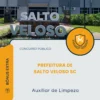 Apostila Auxiliar de Limpeza Prefeitura de Salto Veloso SC 2026