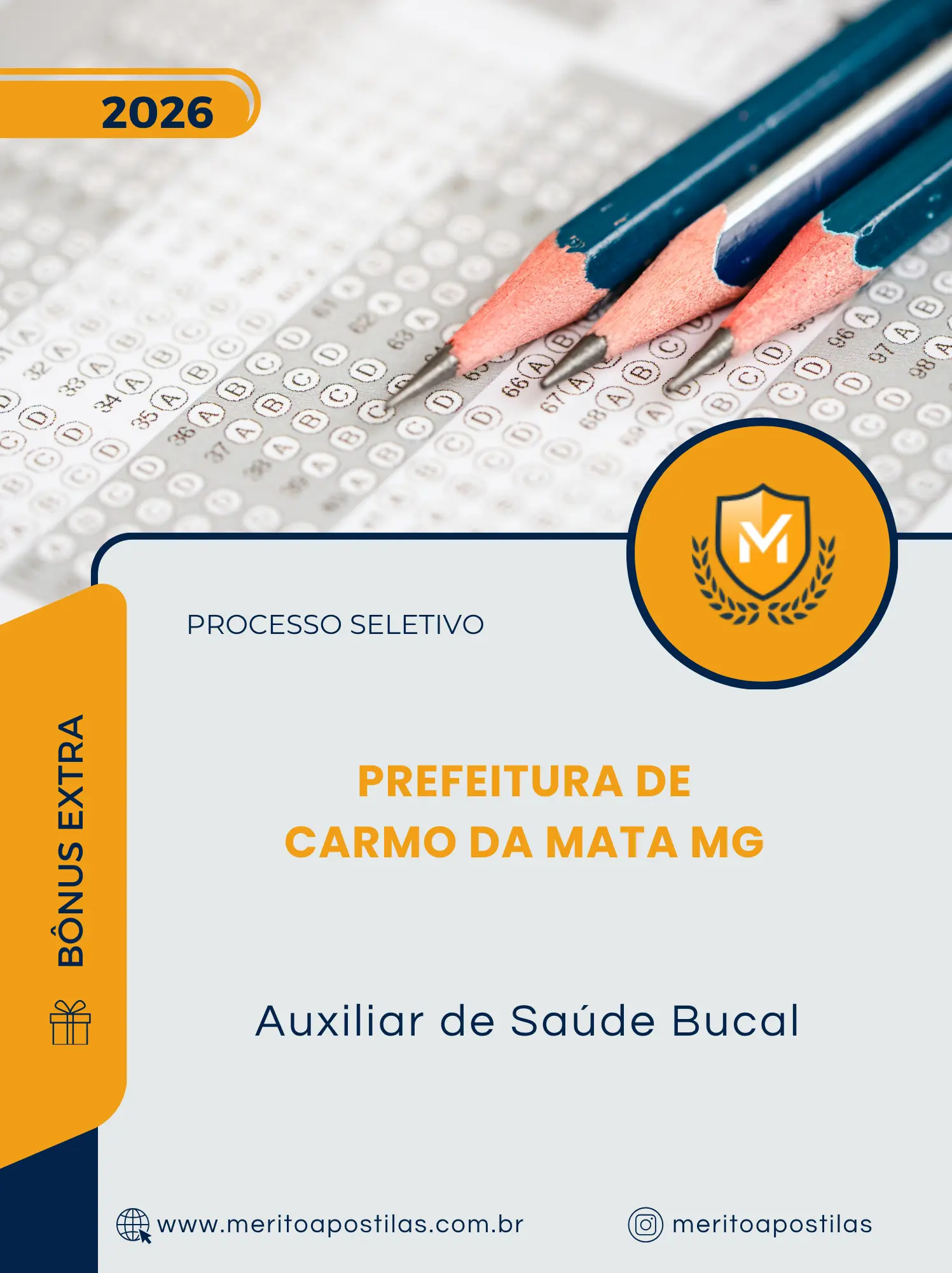 Apostila Auxiliar de Saúde Bucal Prefeitura de Carmo da Mata MG 2026