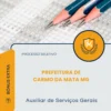 Apostila Auxiliar de Serviços Gerais Prefeitura de Carmo da Mata MG 2026