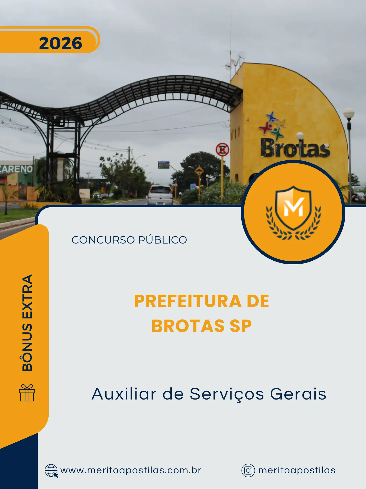 Apostila Auxiliar de Serviços Gerais Prefeitura de Brotas SP 2026