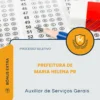 Apostila Auxiliar de Serviços Gerais Prefeitura de Maria Helena PR 2026