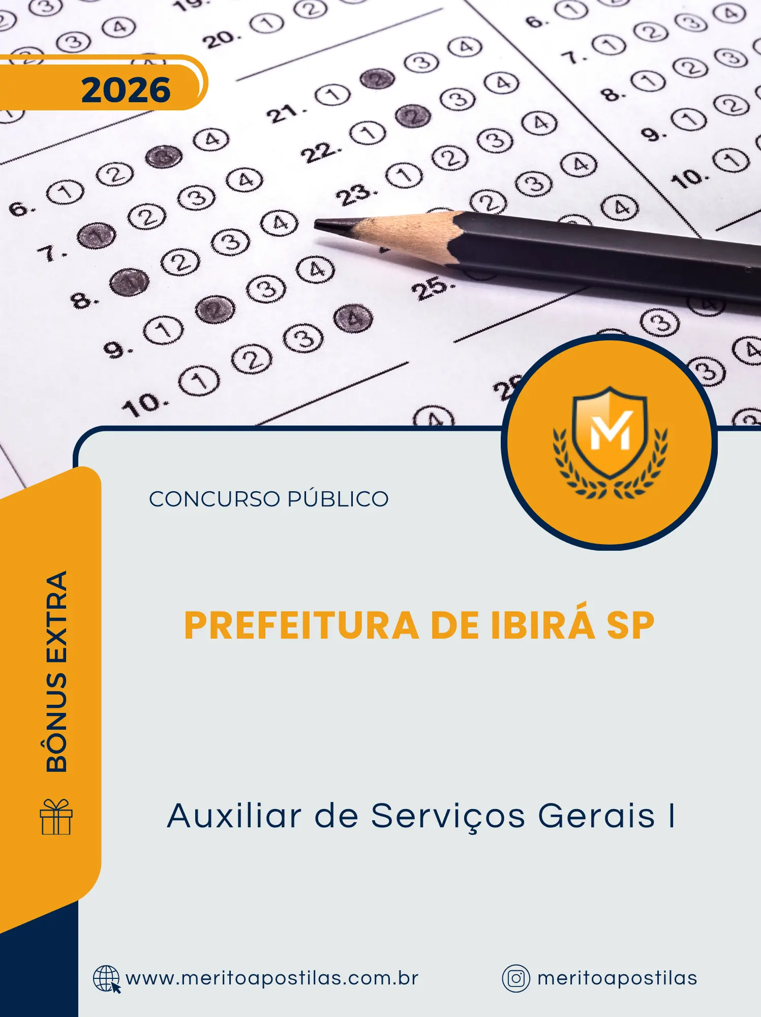 Apostila Auxiliar de Serviços Gerais I Prefeitura de Ibirá SP 2026