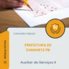 Apostila Auxiliar de Serviços II Prefeitura de Cianorte PR 2026