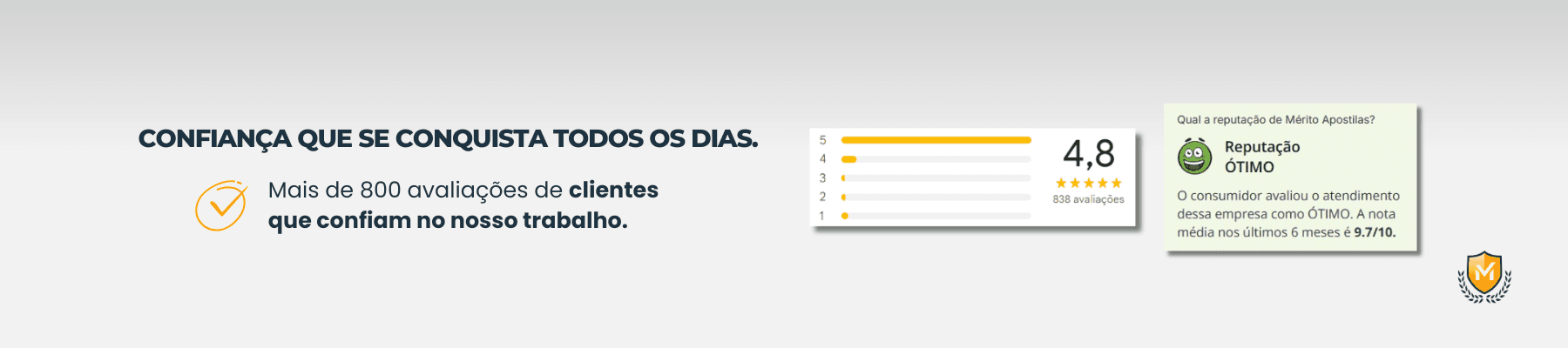mérito apostilas