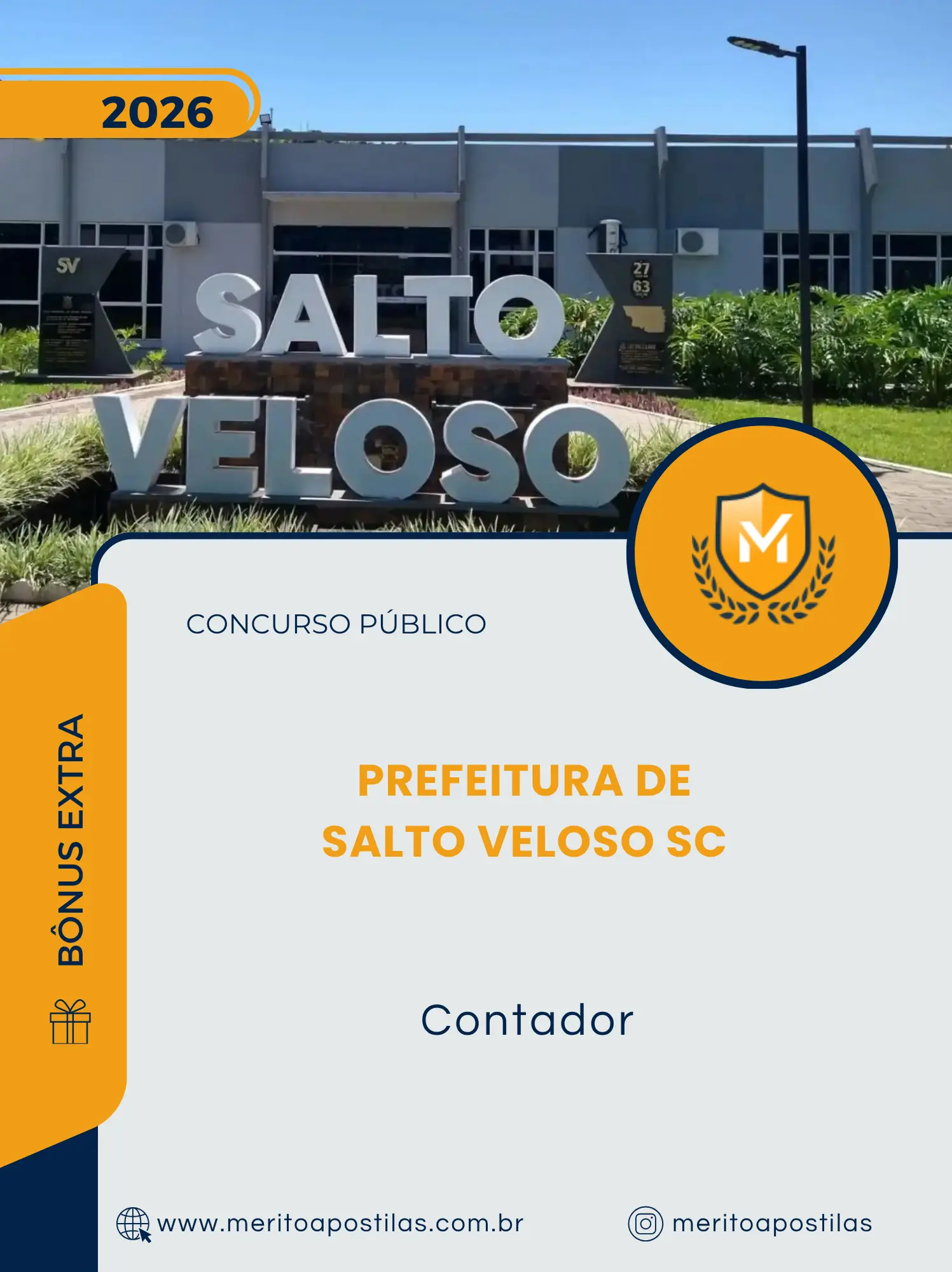 Apostila Contador Prefeitura de Salto Veloso SC 2026