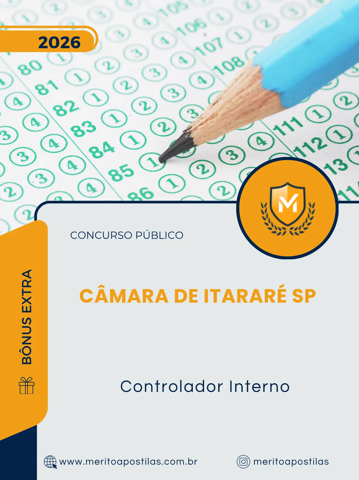 Apostila Controlador Interno Câmara de Itararé SP 2026