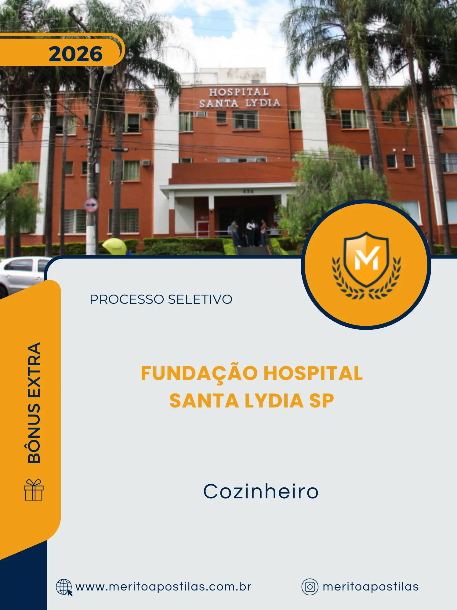 Apostila Cozinheiro Fundação Hospital Santa Lydia SP 2026