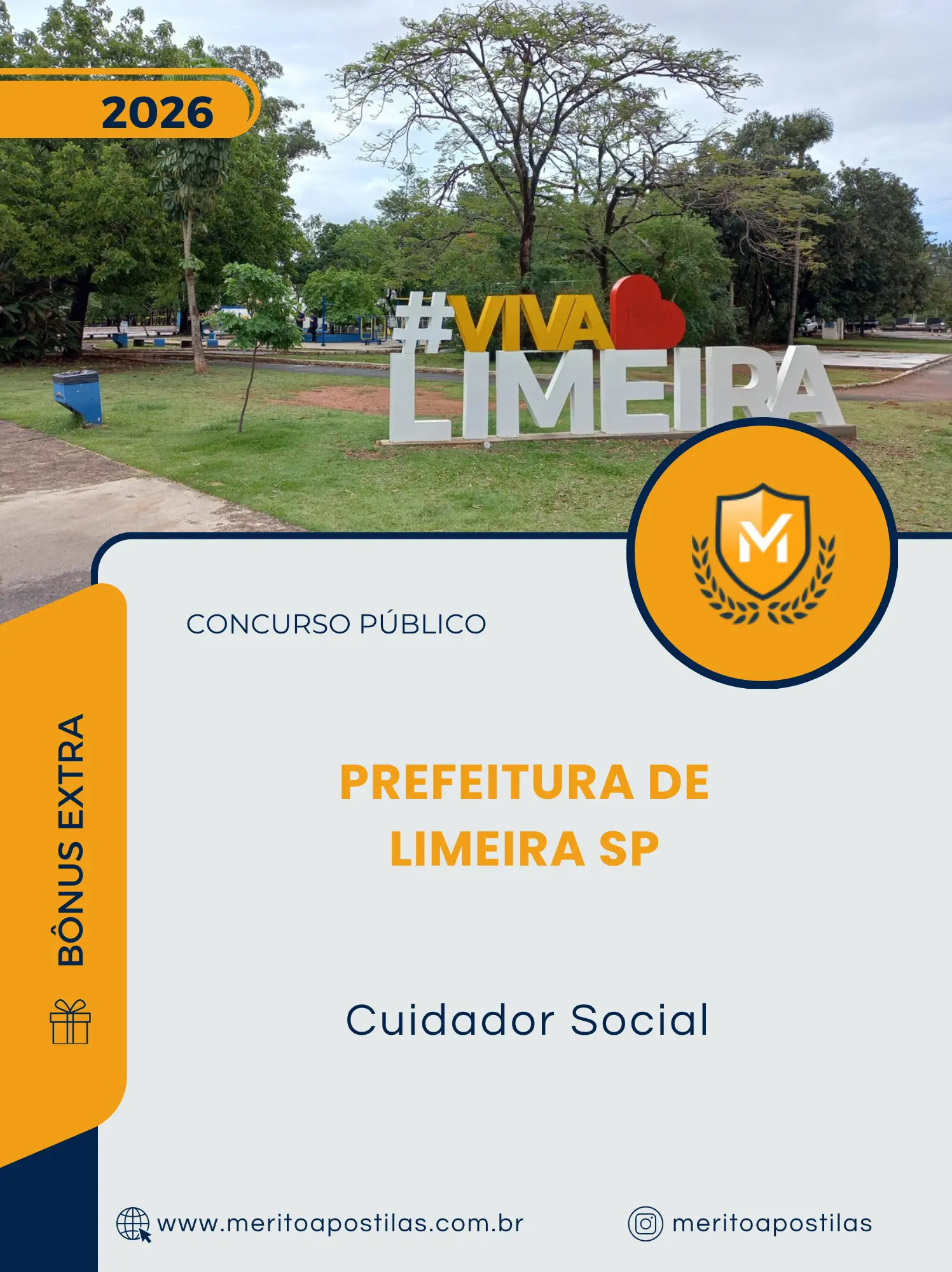 Apostila Cuidador Social Prefeitura de Limeira SP 2026
