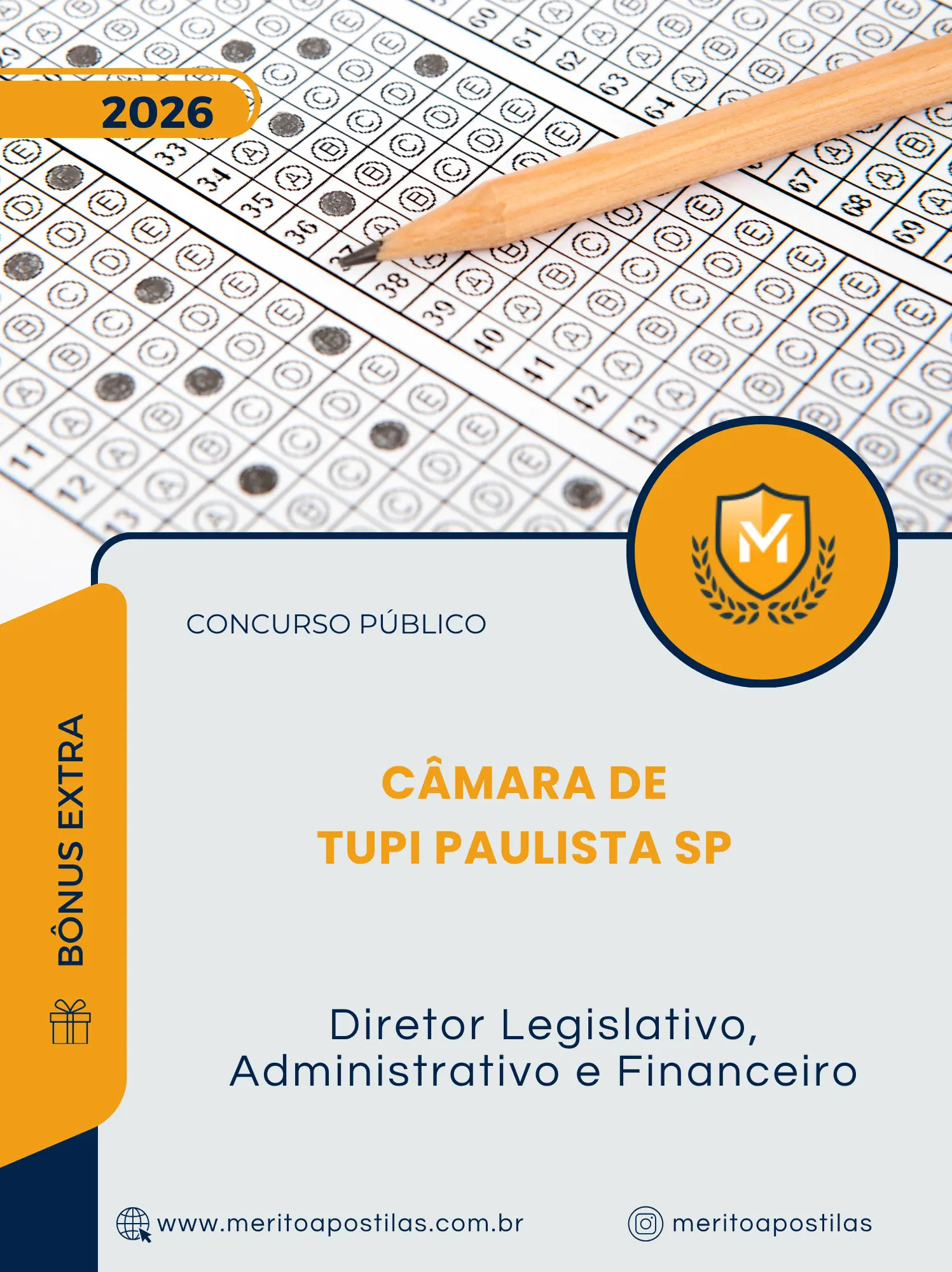 Apostila Diretor Legislativo Administrativo e Financeiro Câmara de Tupi Paulista SP 2026