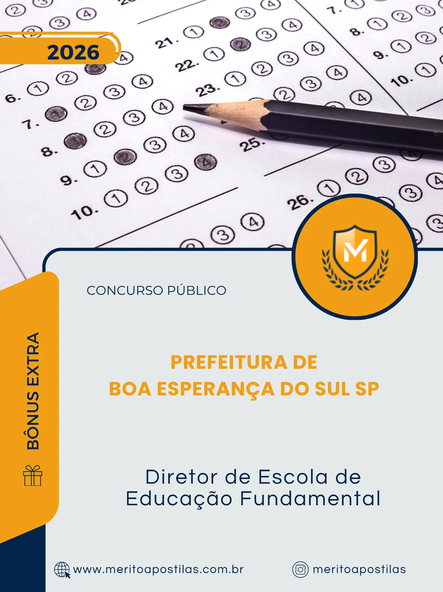 Apostila Diretor de Escola de Educação Fundamental Prefeitura de Boa Esperança do Sul SP 2026