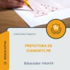 Apostila Educador Infantil Prefeitura de Cianorte PR 2026