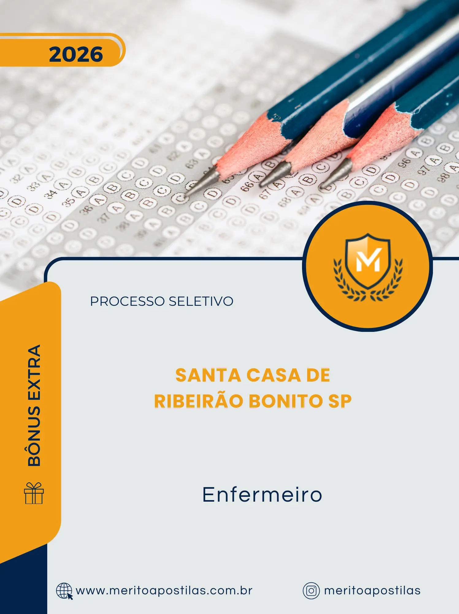 Apostila Enfermeiro Processo Seletivo Santa Casa de Ribeirão Bonito SP 2026