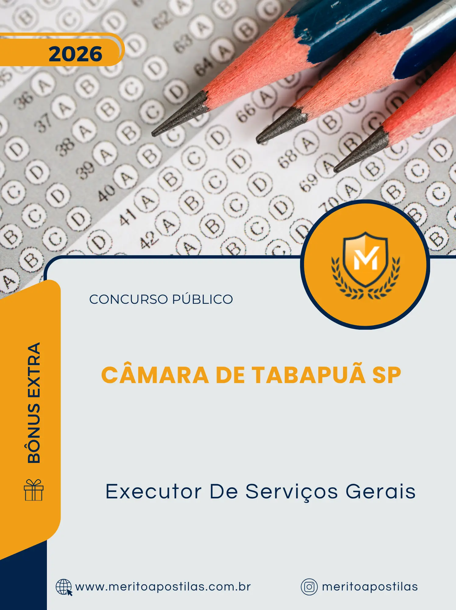 Apostila Executor De Serviços Gerais Câmara de Tabapuã SP 2026